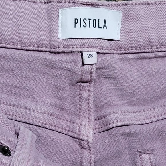 Pistola Winston High-Rise Fray Hem Cut Off Shorts Size 28 - Picture 12 of 13